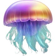 Iridescent jellyfish  sticker
