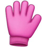 pink gloves  sticker