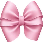 light pink bow on light pink bow sticker