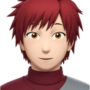 smiling red-haired ninja boy sticker