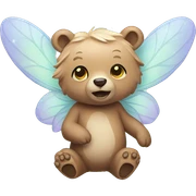 Fairy bear sticker