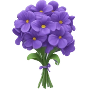 Violet bouquet  sticker