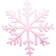 pastel pink snowflake  sticker