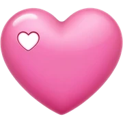 Pink heart sticker