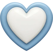 white heart sticker