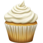vanilla cupcake with vanilla frosting sticker