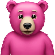 Bear pink  sticker