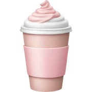 pastel pink coffee sticker