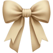 bow beige sticker