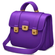 Purple bag sticker
