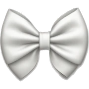 White bow sticker