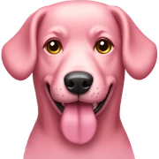 Pink dog  sticker