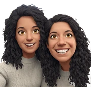 smiling girls in cozy horror sticker