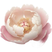 Pivoine flower sticker