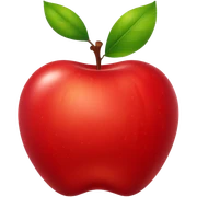 Emoji apple sticker