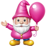   jeff koons style SPAM garden gnome inflatable balloon art sticker