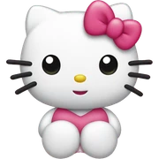 hello kitty heart sticker