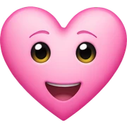 pink heart sticker