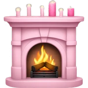 Winter Pink FirePlace sticker