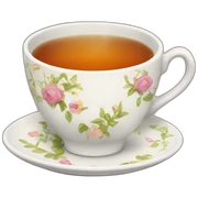 a cup of tea sticker