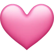 Pink heart sticker