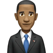 Obama with flags in background sticker