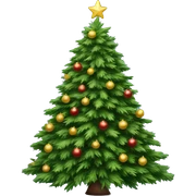 A realistic Christmas tree sticker