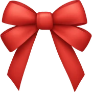 red bow sticker