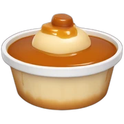 Caramel pudding sticker