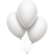 White balloons sticker