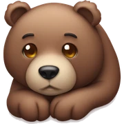 comfy bear sticker