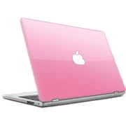 sparkling pink laptop sticker
