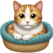Cozy cat sticker