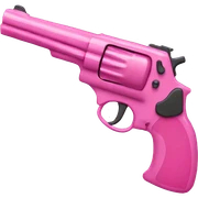 Pink gun  sticker