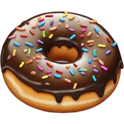 brown donat sticker