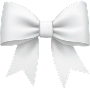 white bow sticker