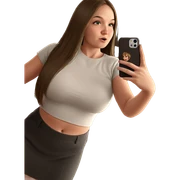 girl taking selfie indoors sticker