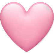 baby pink heart sticker