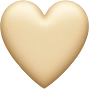 Beige heart sticker