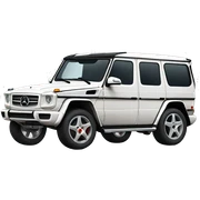 White Mercedes sticker