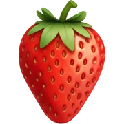 Cut open strawberry  sticker