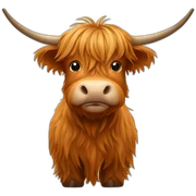 Highland cow sticker