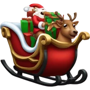 Santa's-sleigh sticker