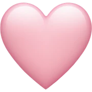 light pink heart sticker