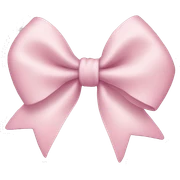 Light pink bow sticker