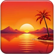 SUNSET sticker