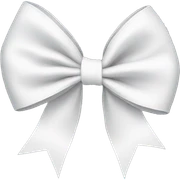 white bow sticker