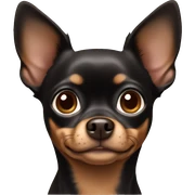 Black brown chihuahua sticker