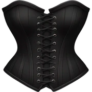 Black corset sticker