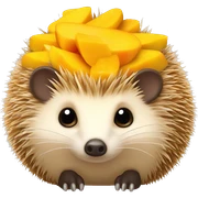 mango hedgehog sticker